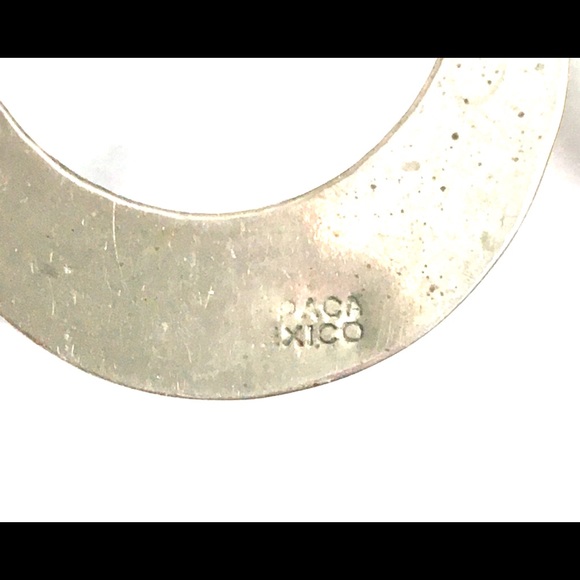 Silver abalone earings - Picture 3 of 3